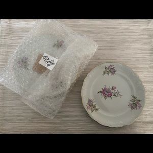 Bread Plates with Flower Designs
